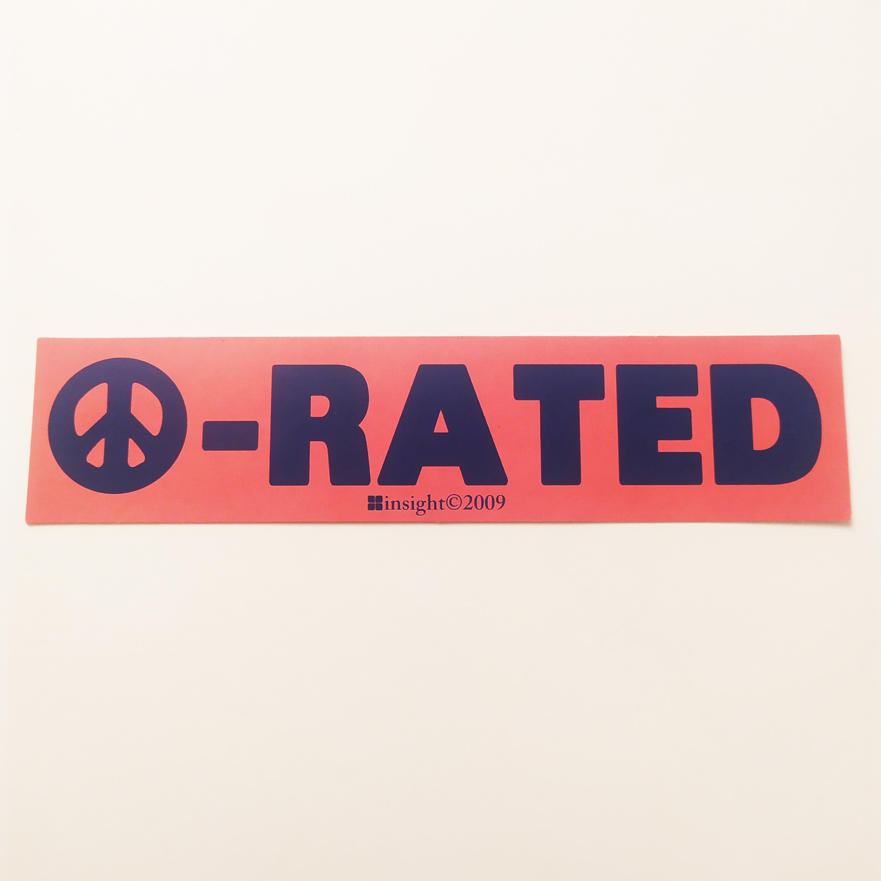 Insight "Peace Rated" Skateboard Sticker