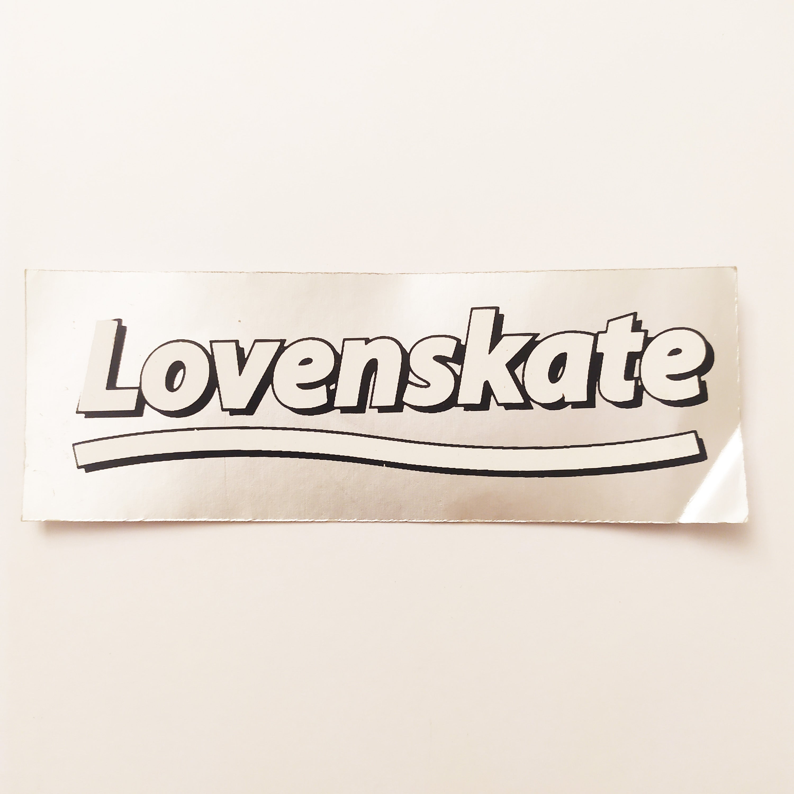 Lovenskate Skateboard Sticker (creased)
