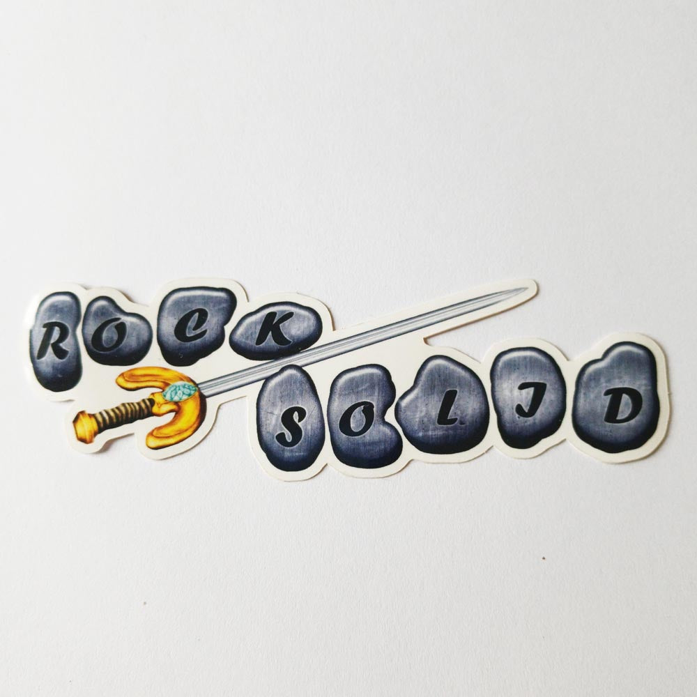 Rock Solid Distribution Skate Sticker - SkateboardStickers.com