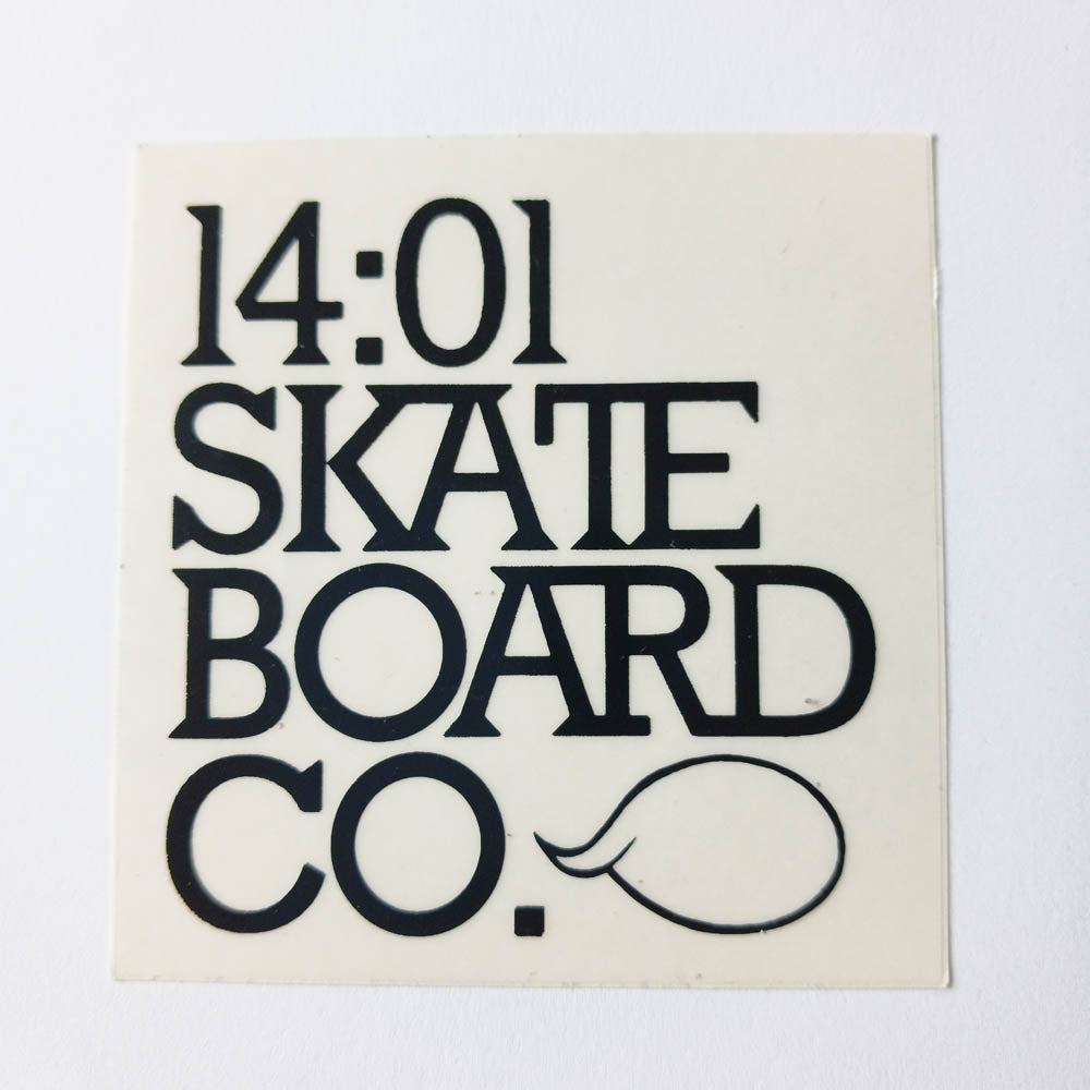 14:01 Skateboard Co. Sticker - SkateboardStickers.com