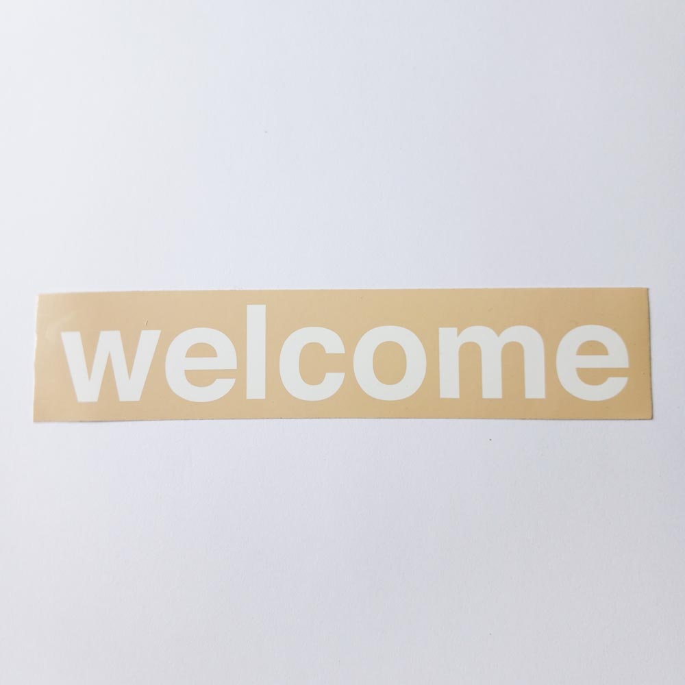 Welcome Skate Store Sticker - SkateboardStickers.com