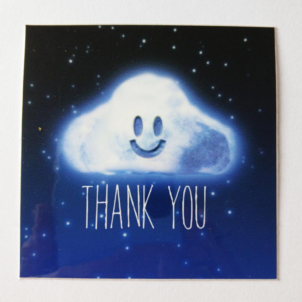 Thank You Skateboard Sticker - SkateboardStickers.com
