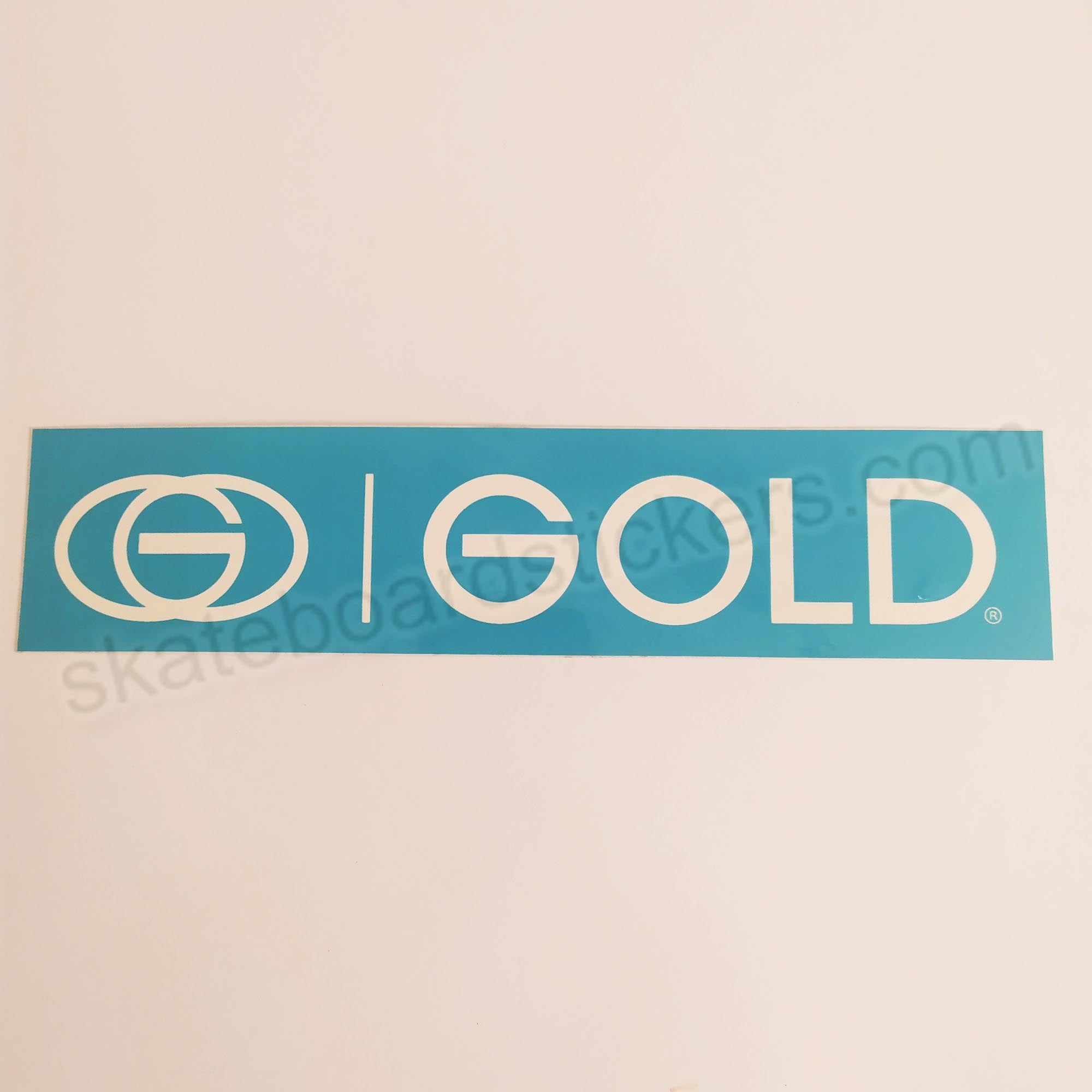 Gold Wheels Skateboard Sticker - SkateboardStickers.com