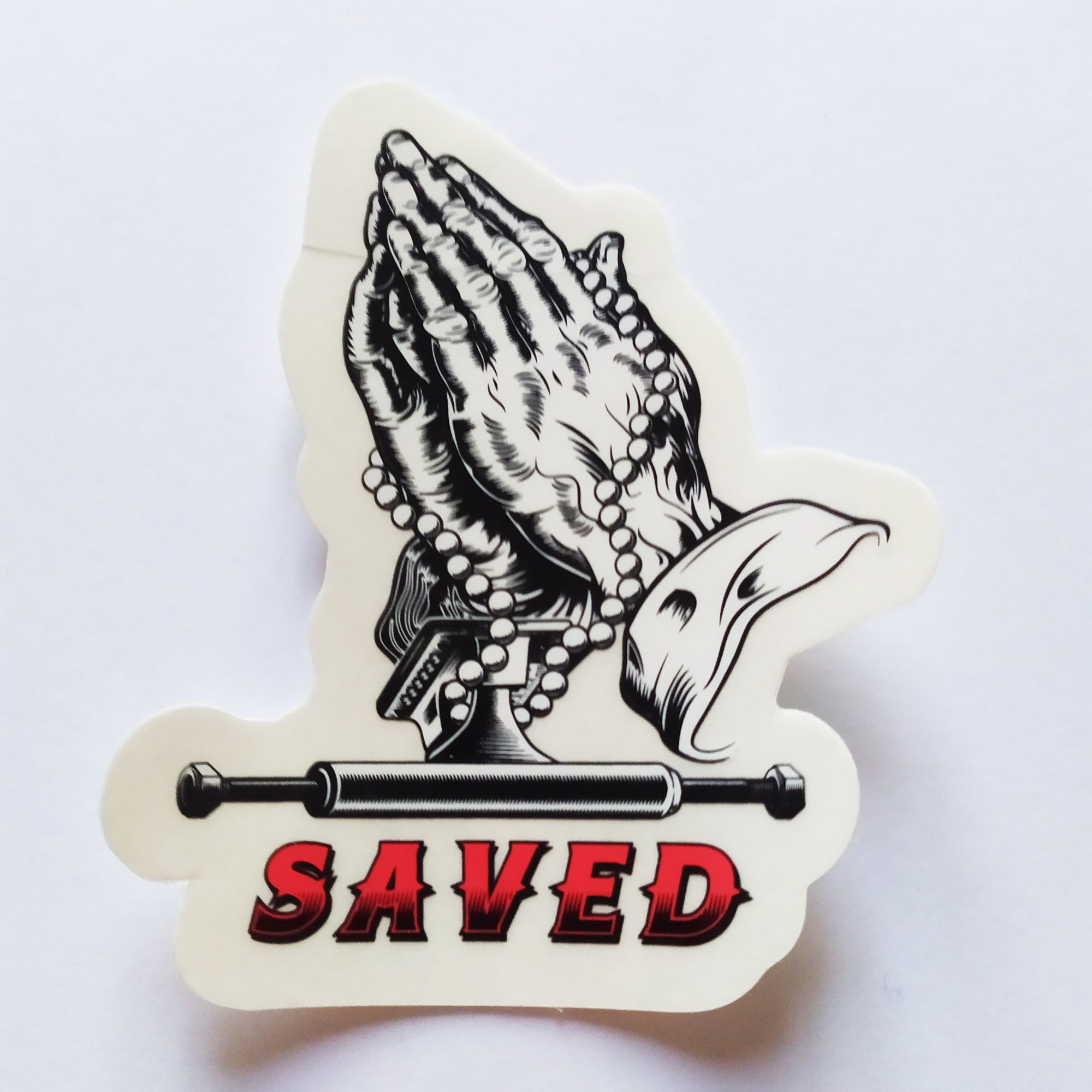 Ace Trucks Skateboard Sticker - "Saved"