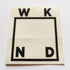 WKND Skateboard Sticker - 7.5cm high approx - SkateboardStickers.com