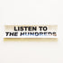 The Hundreds Skateboard Sticker - Listen To The Hundreds - 19cm across approx - SkateboardStickers.com