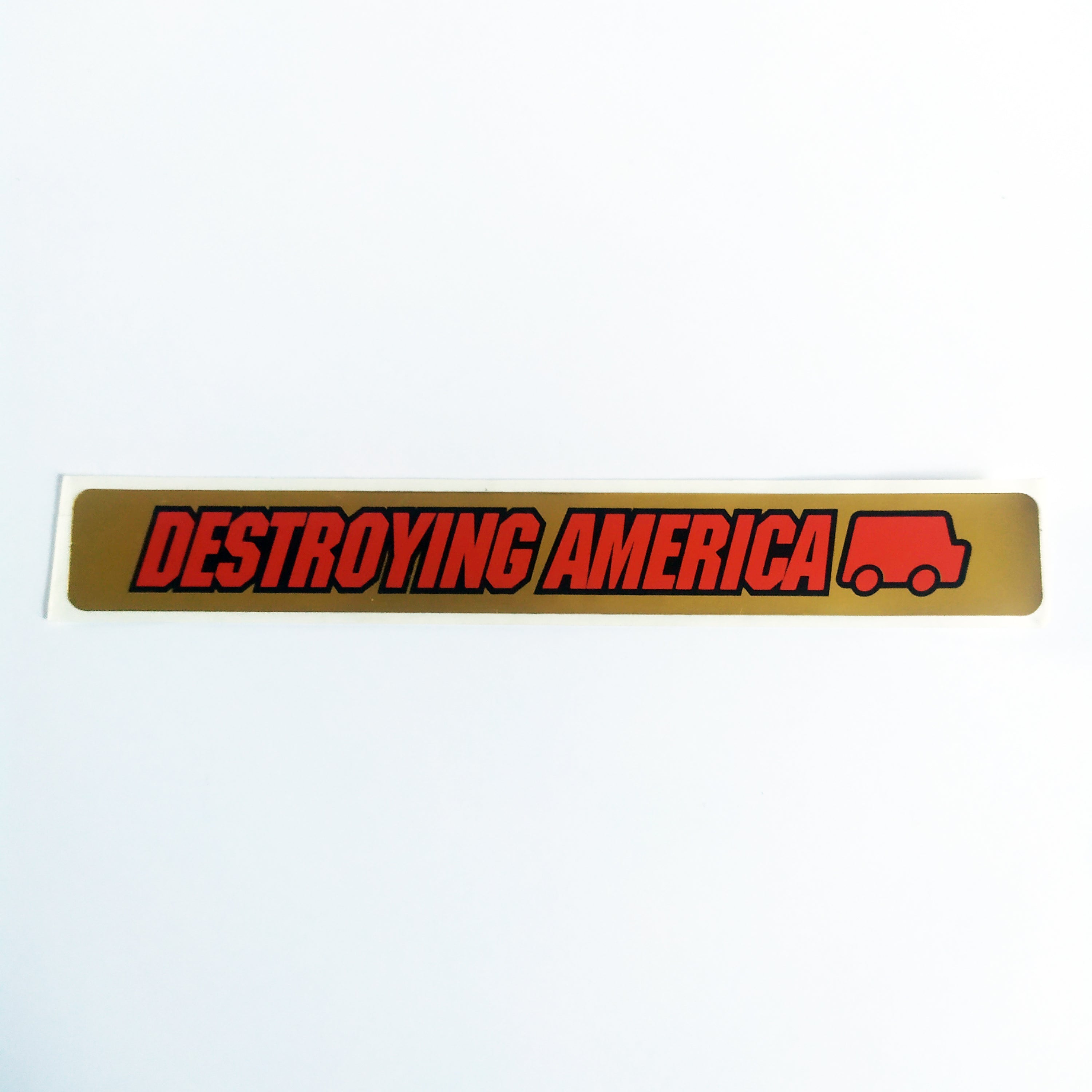 Hook-Ups Destroying America Skate Video Cassette Label Sticker