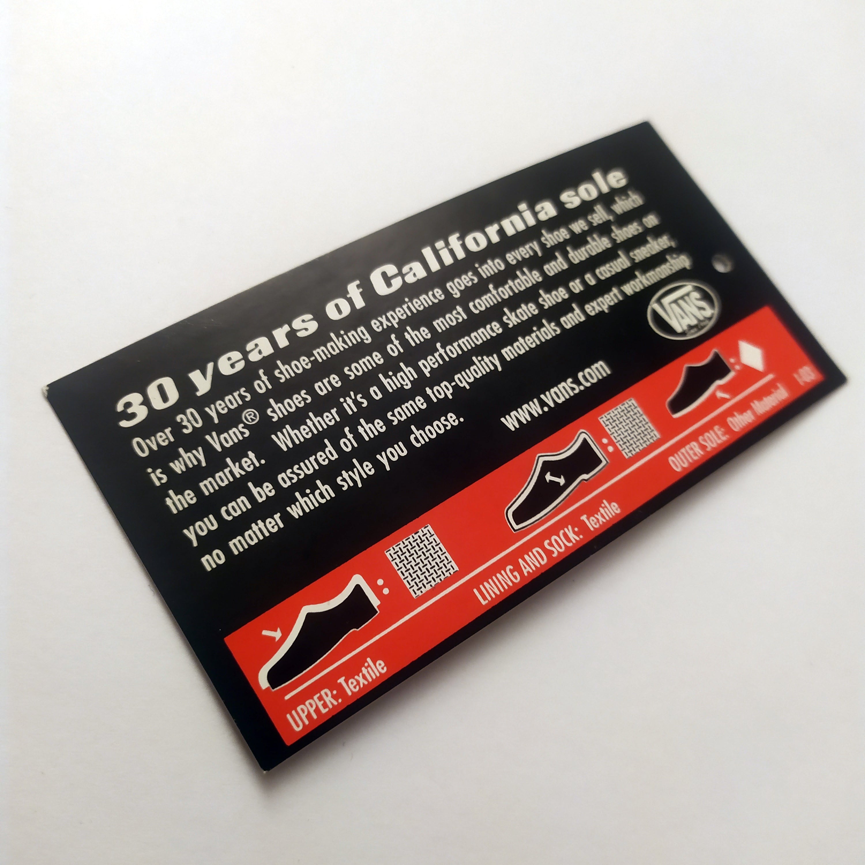 Vans Classics Peel Off Skate Sticker