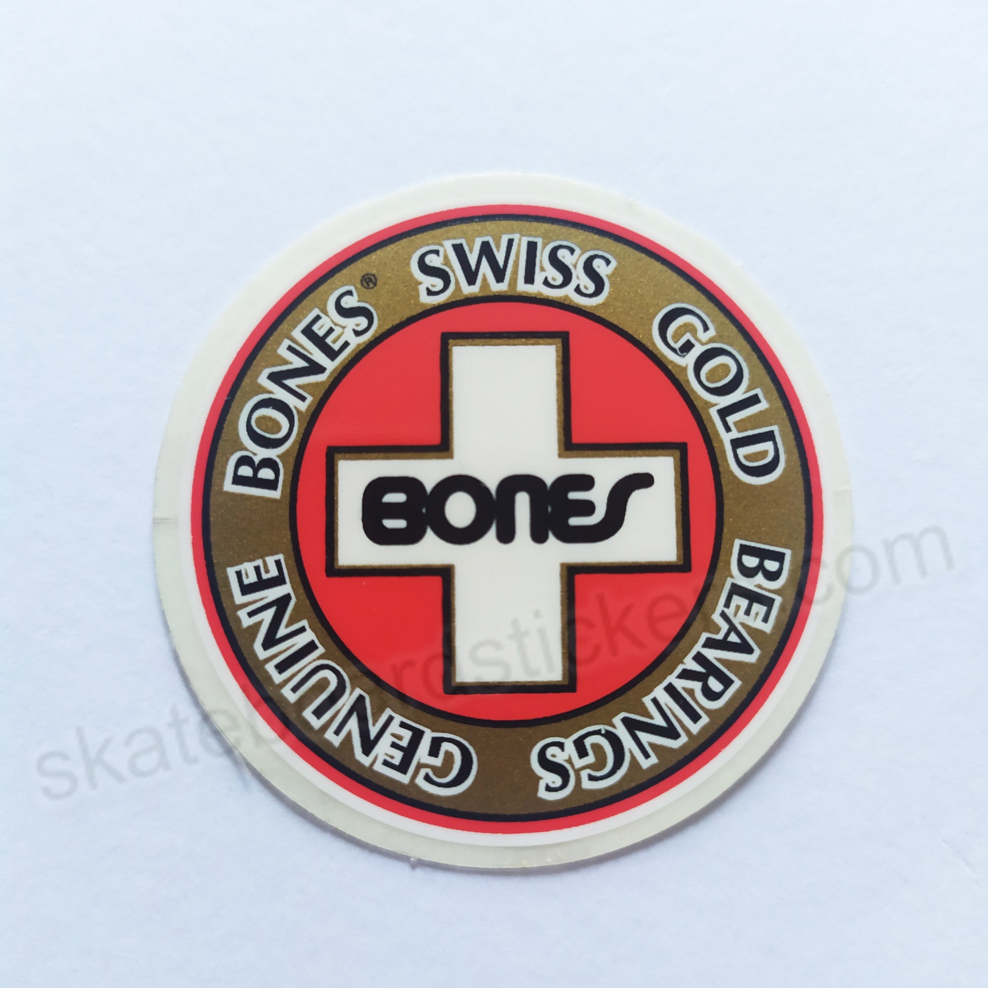 Bones Swiss Bearings Skateboard Sticker - SkateboardStickers.com