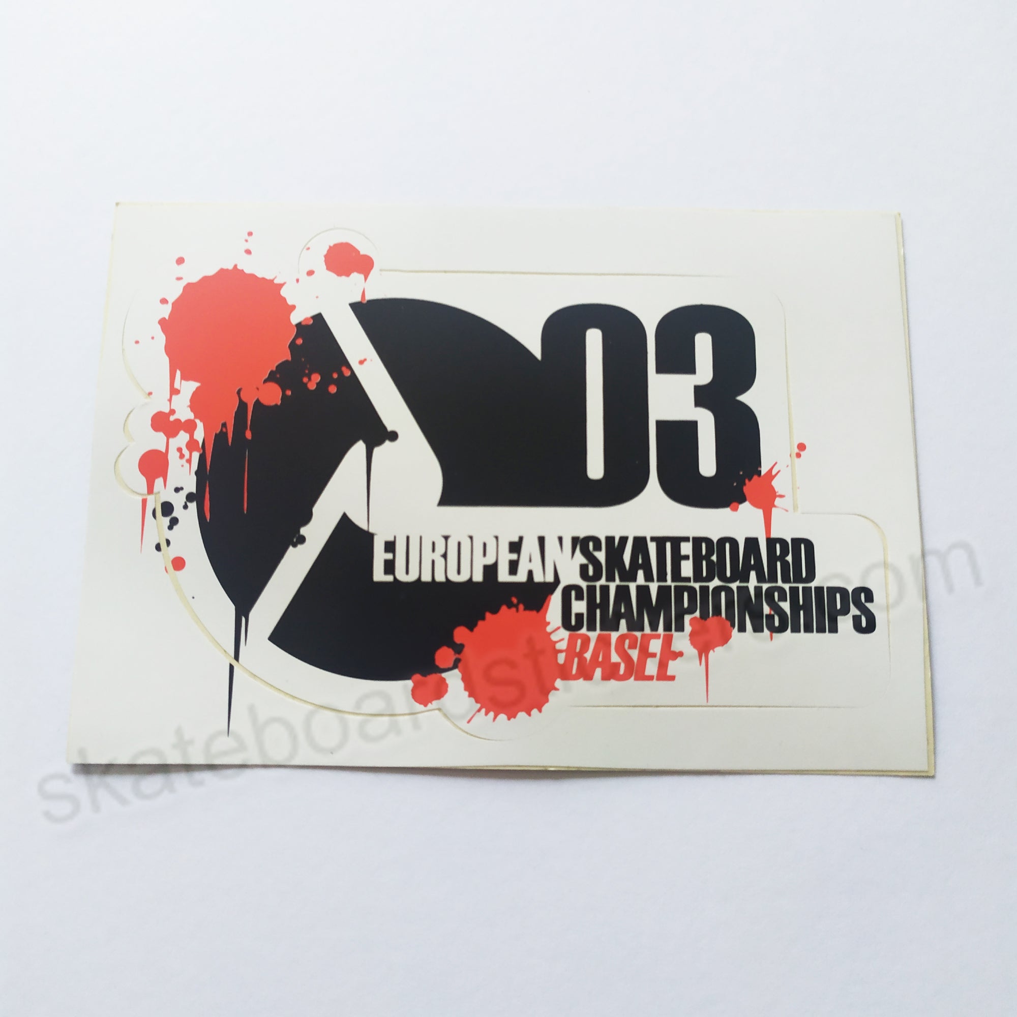 European Skateboard Championships '03 Sticker - SkateboardStickers.com