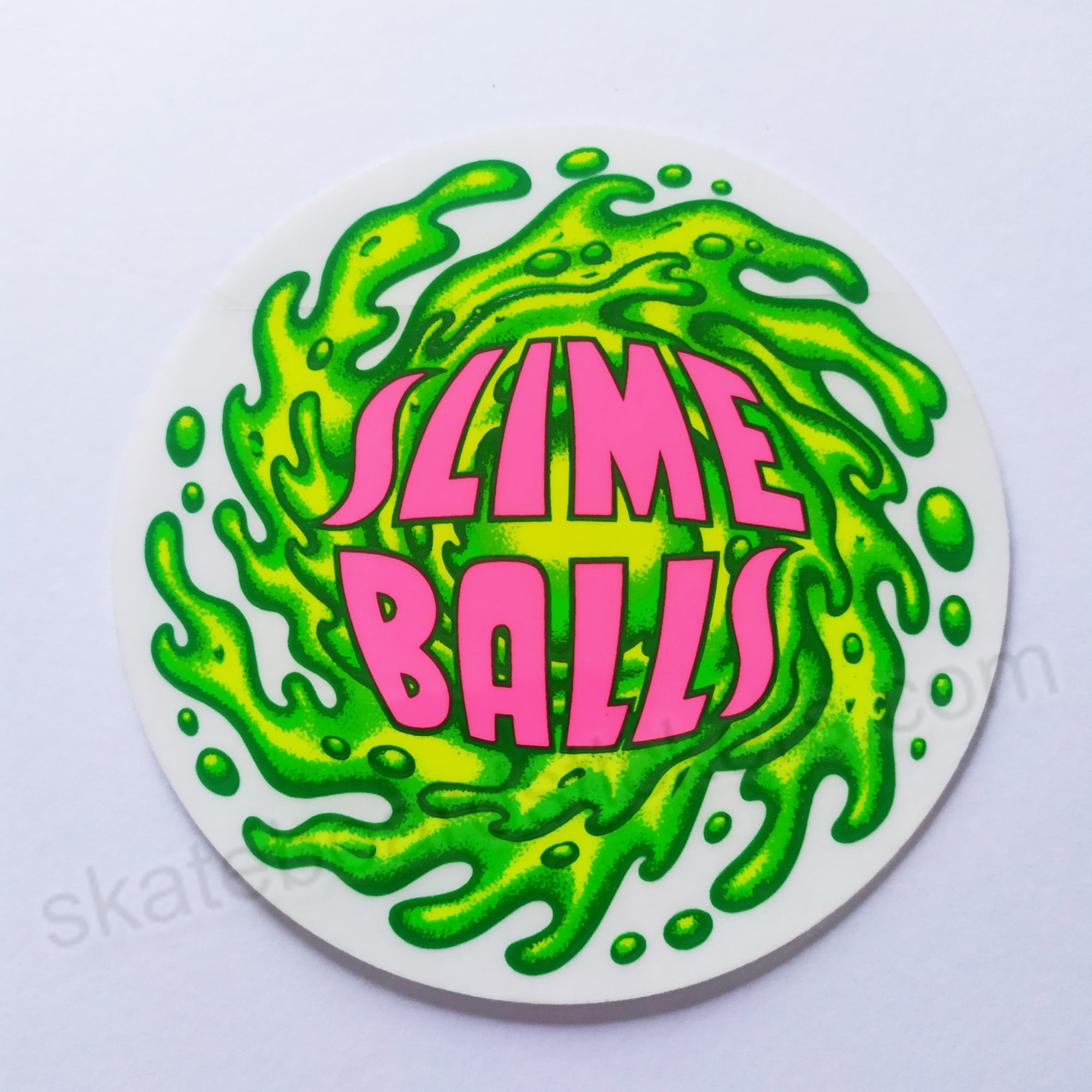 Santa Cruz - Slime Balls Skateboard Sticker - SkateboardStickers.com