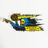 Razortailed Skateboards Sticker - "Blaze & Destroy" - SkateboardStickers.com