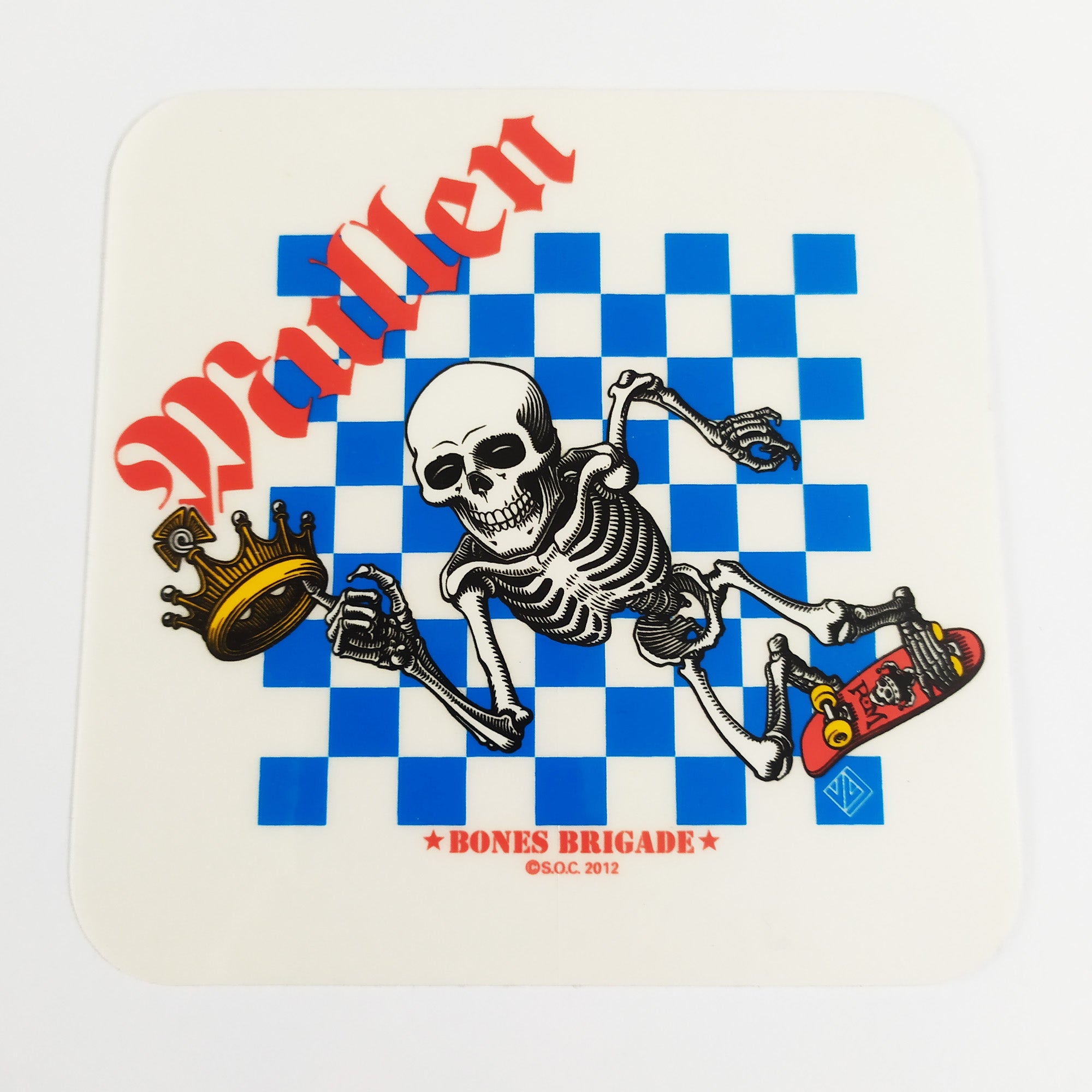 Powell Peralta - Bones Brigade Rodney Mullen Chess Board - SkateboardStickers.com