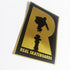 Real Skateboards Logo Foil Sticker - Black/Gold