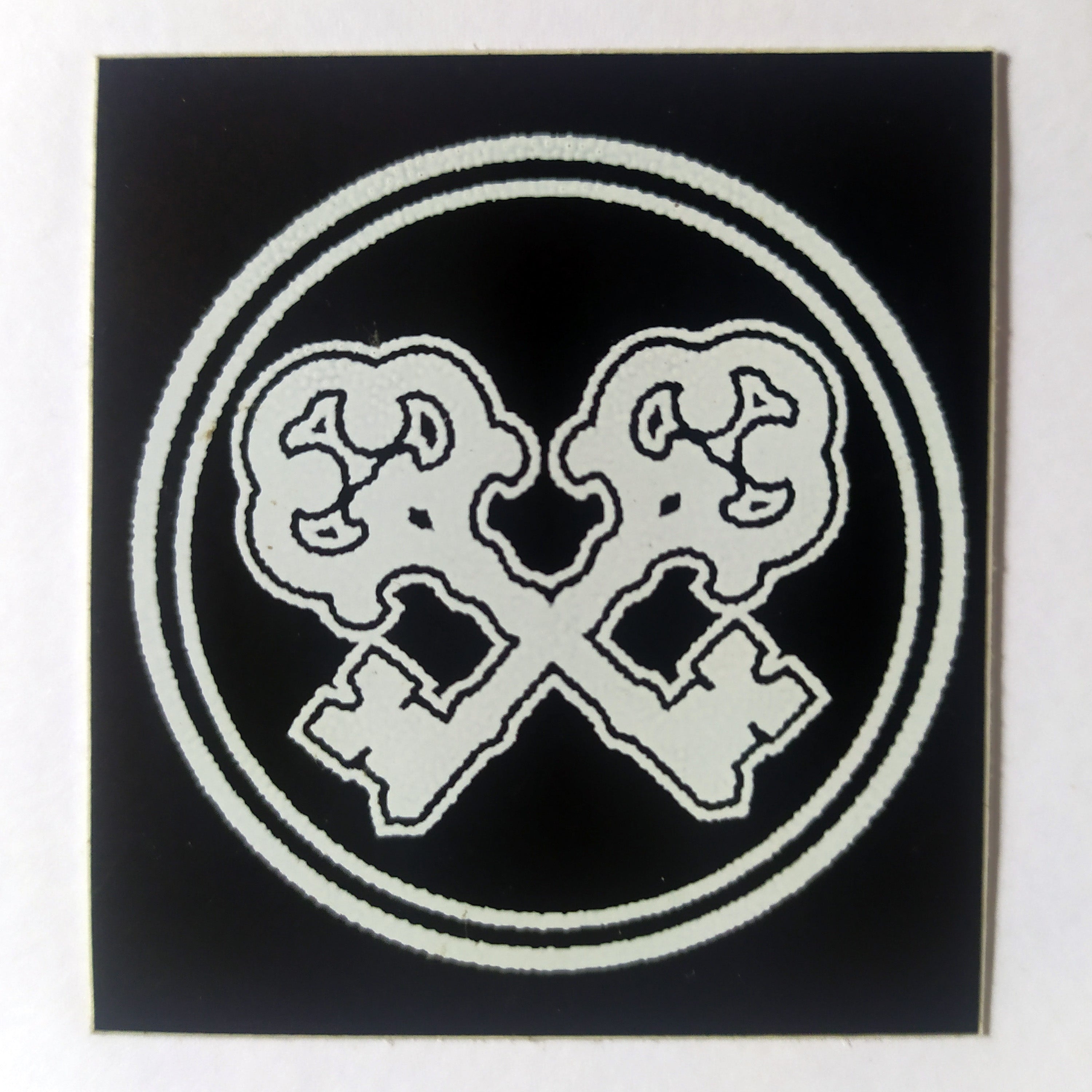 Skeleton Key Skateboard Sticker