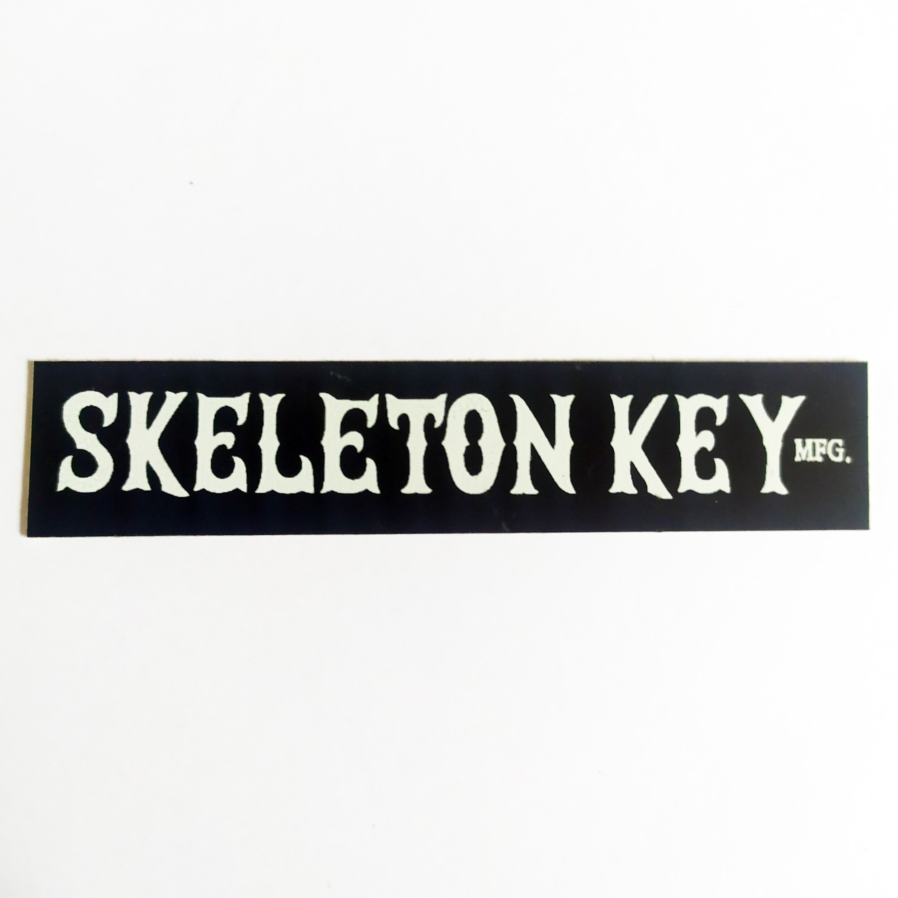 Skeleton Key Skateboard Sticker
