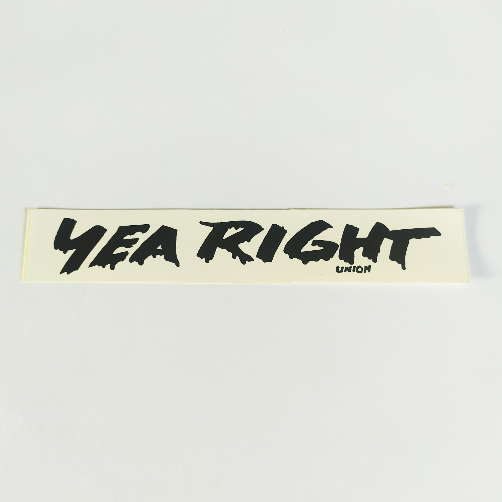 Yea Right Union Sticker