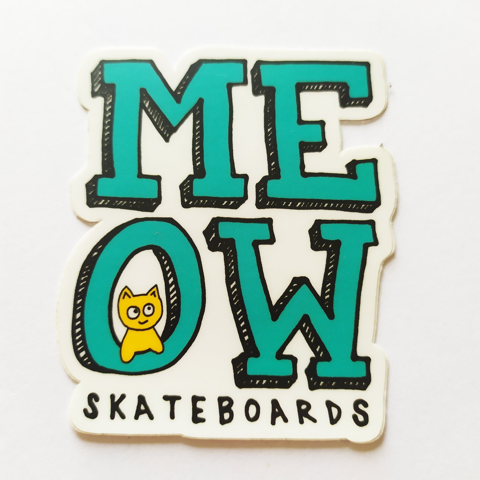 Meow Skateboards Sticker - SkateboardStickers.com