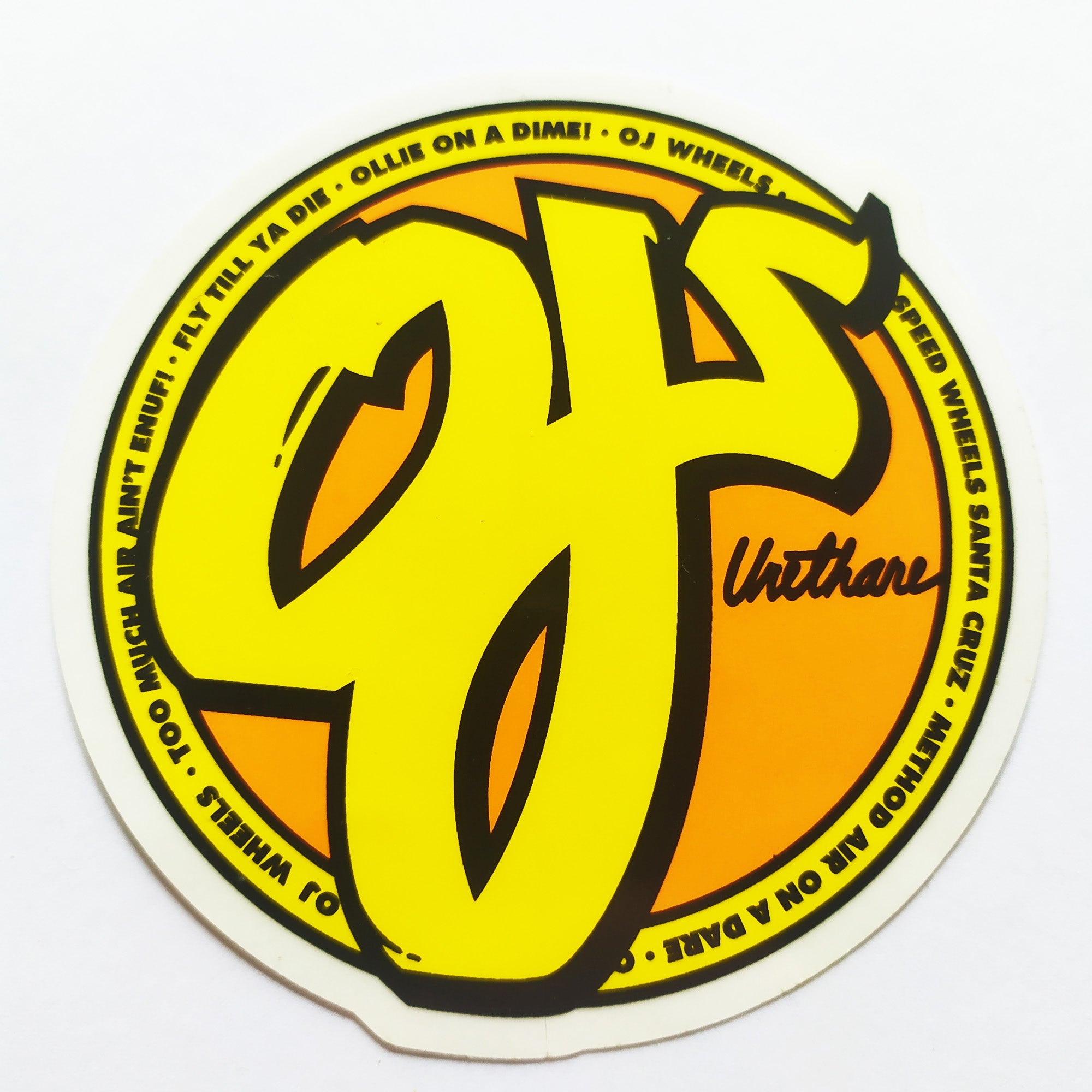 OJ Skateboard Sticker - SkateboardStickers.com