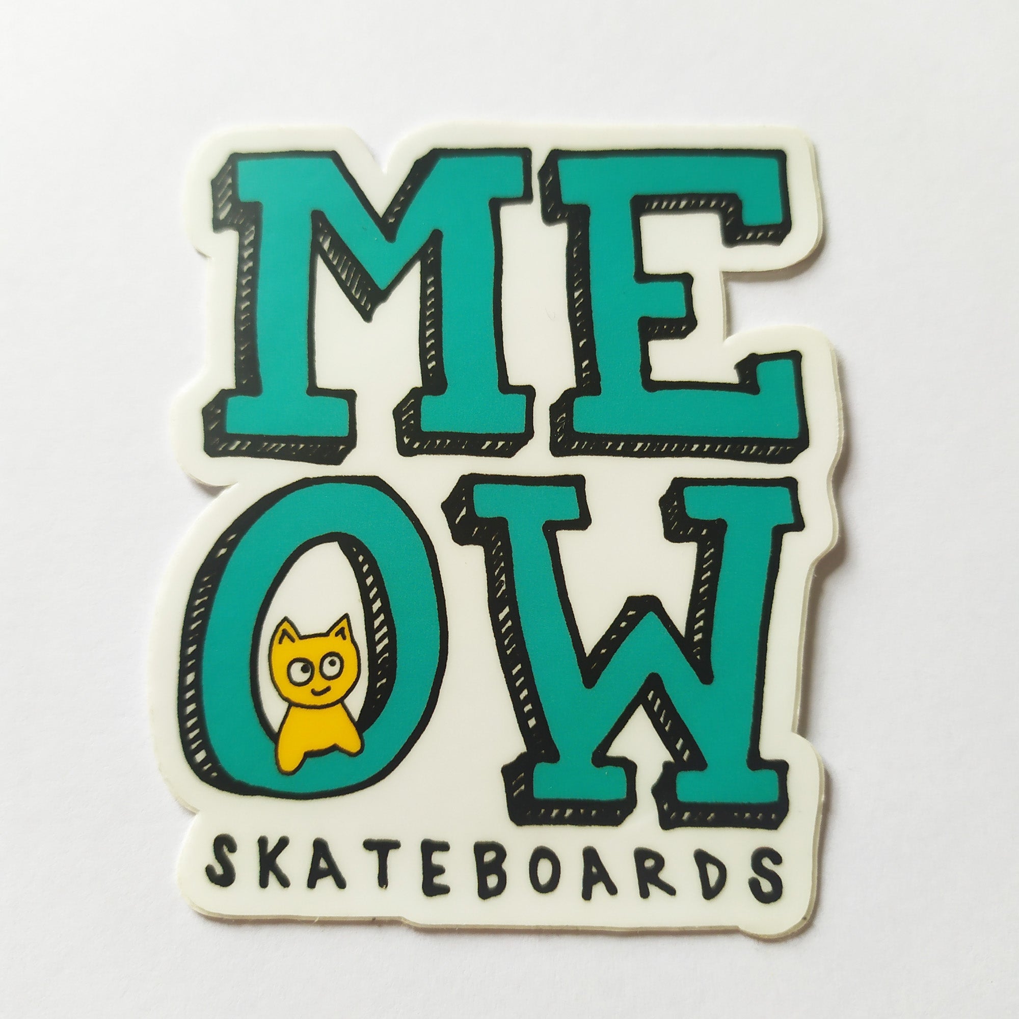 Meow Skateboards Sticker - SkateboardStickers.com