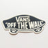 Vans Shoes "Off The Wall " Skateboard Sticker - Black - SkateboardStickers.com