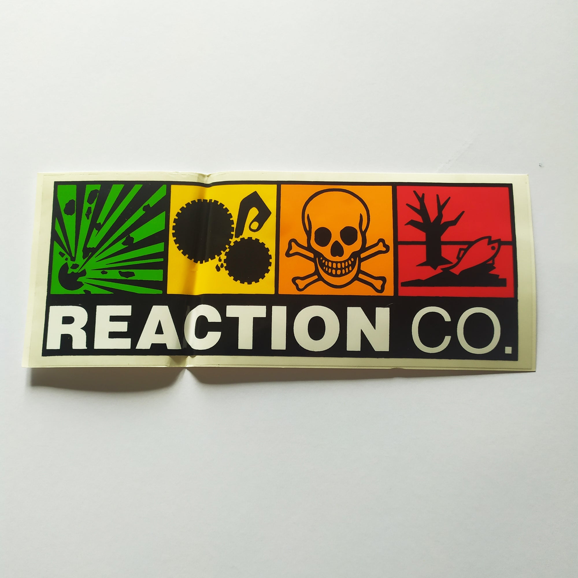 Reaction Skateboards Sticker - SkateboardStickers.com