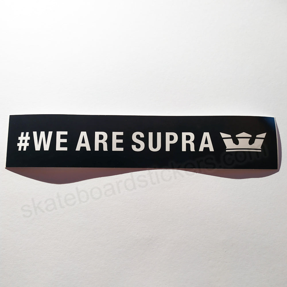 Supra Footwear Skateboard Sticker - #wearesupra - SkateboardStickers.com