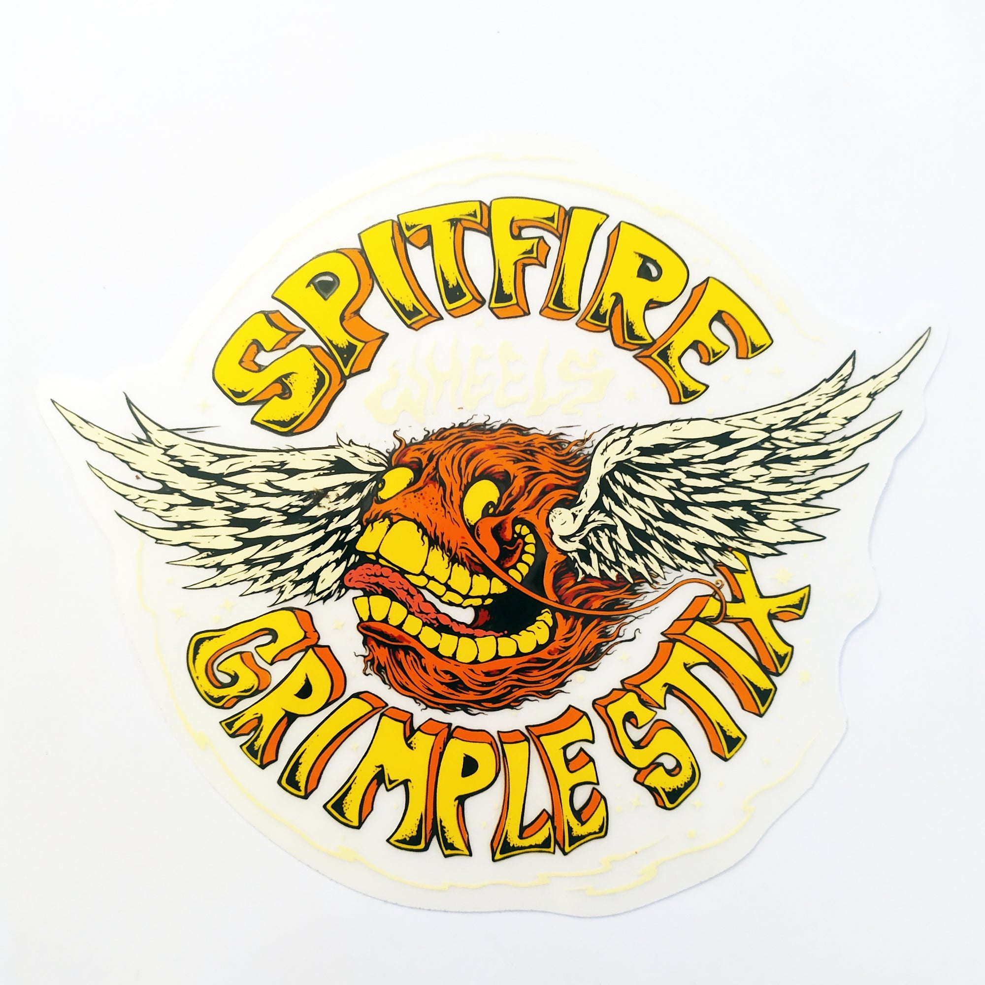 Spitfire X Grimple Stix Skate Sticker - Flying Grimple