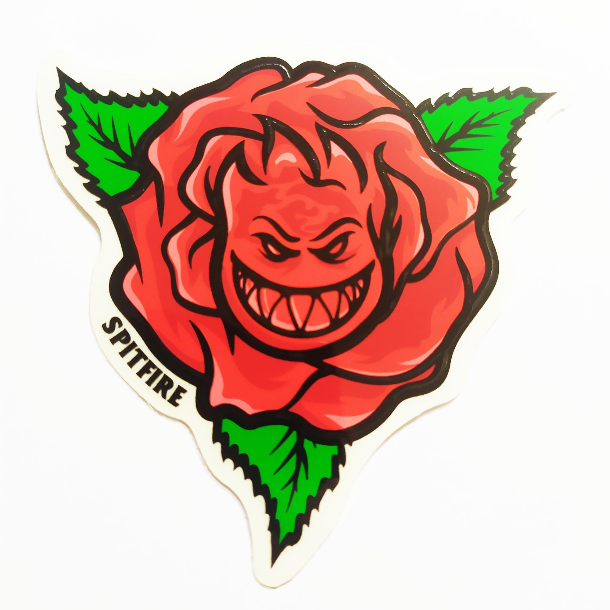 Spitfire Wheels Skateboard Sticker - Rose - SkateboardStickers.com