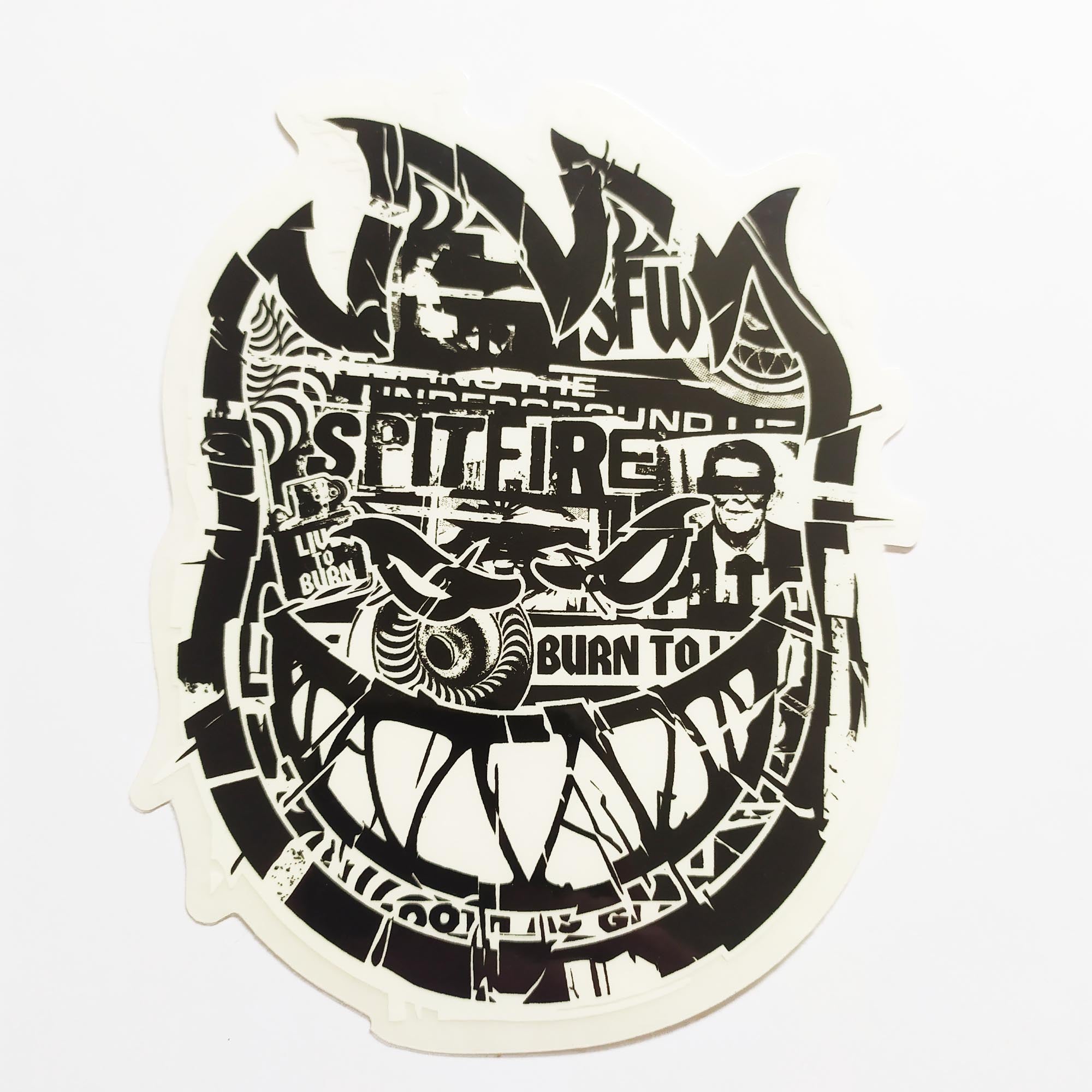 Spitfire Wheels Skateboard Sticker - Ransom - SkateboardStickers.com
