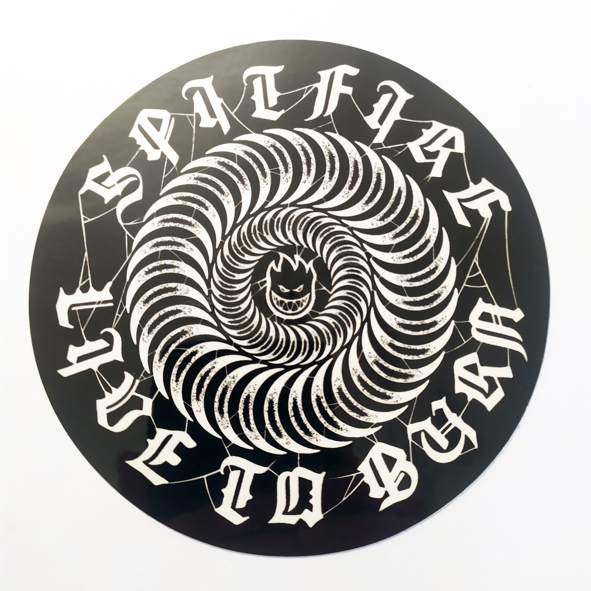 Spitfire Wheels Skate Sticker - Live To Burn Webbed Classic