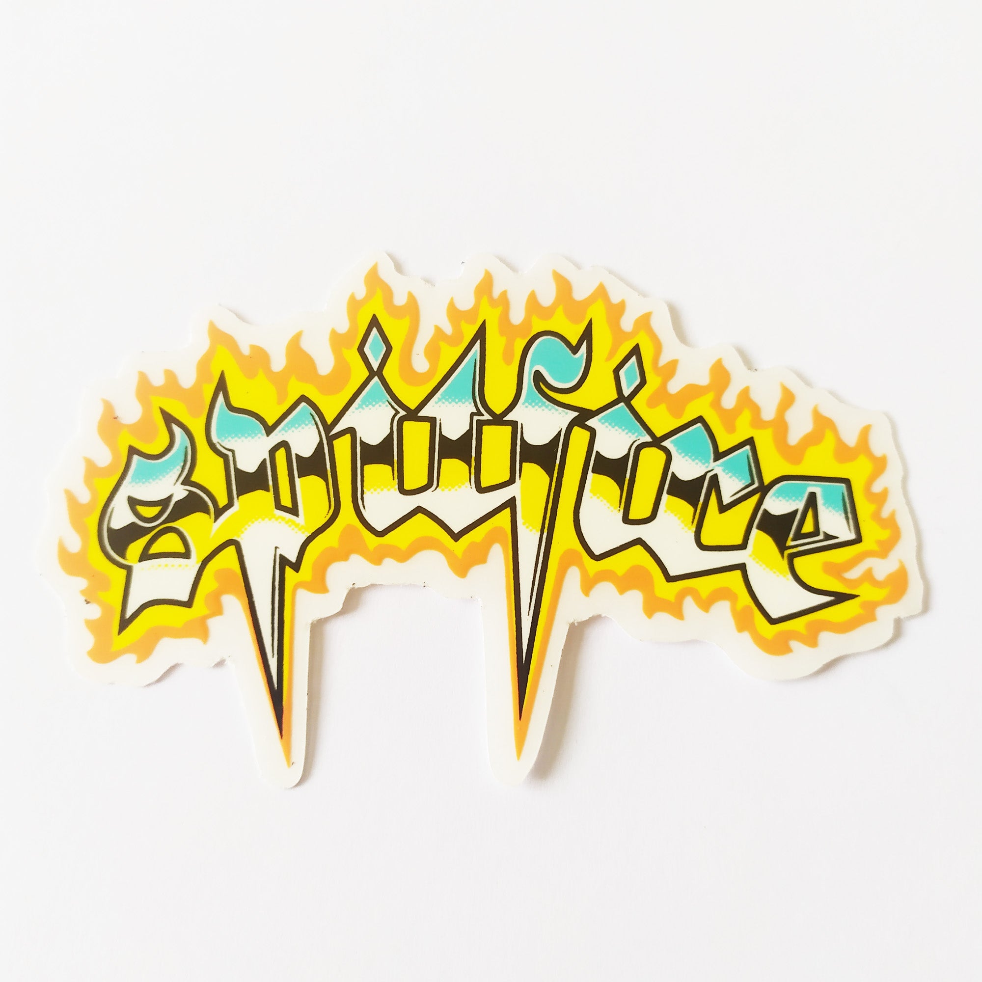 Spitfire Wheels Skateboard Sticker - Venom Chrome - SkateboardStickers.com