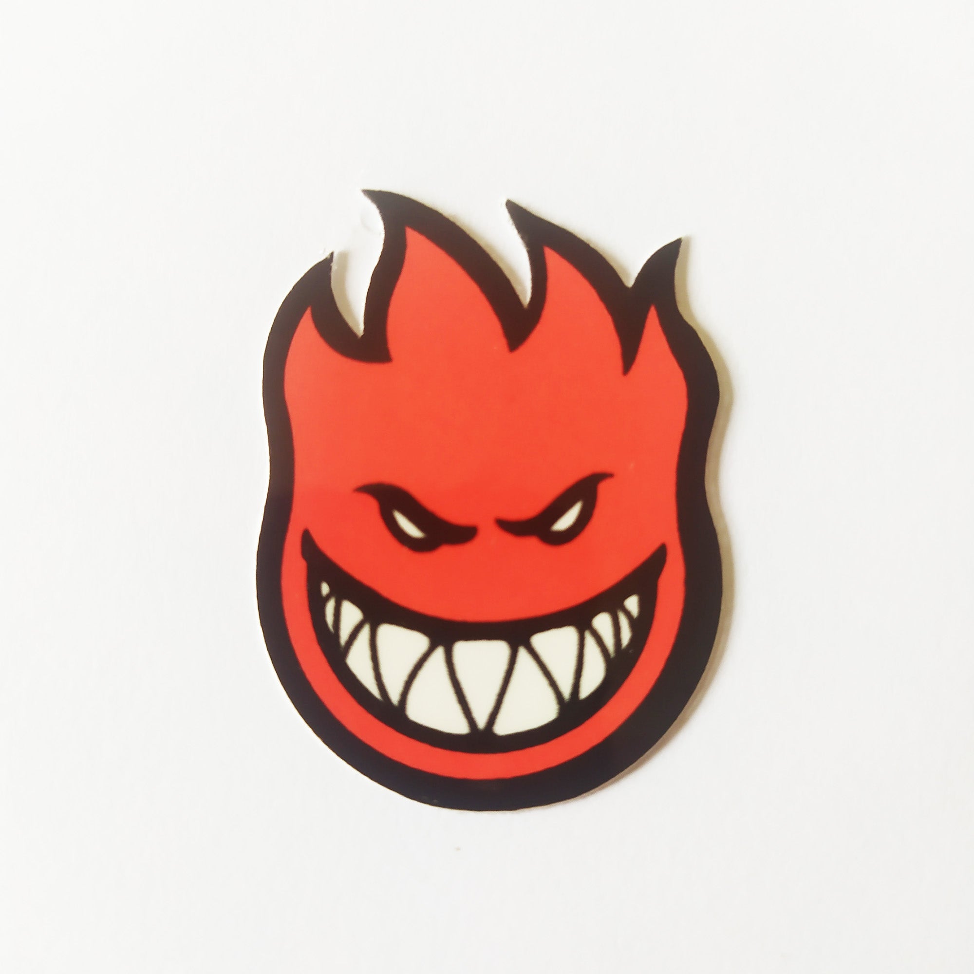 Spitfire Wheels Skateboard Sticker - Mini Fireball Bighead Red - SkateboardStickers.com
