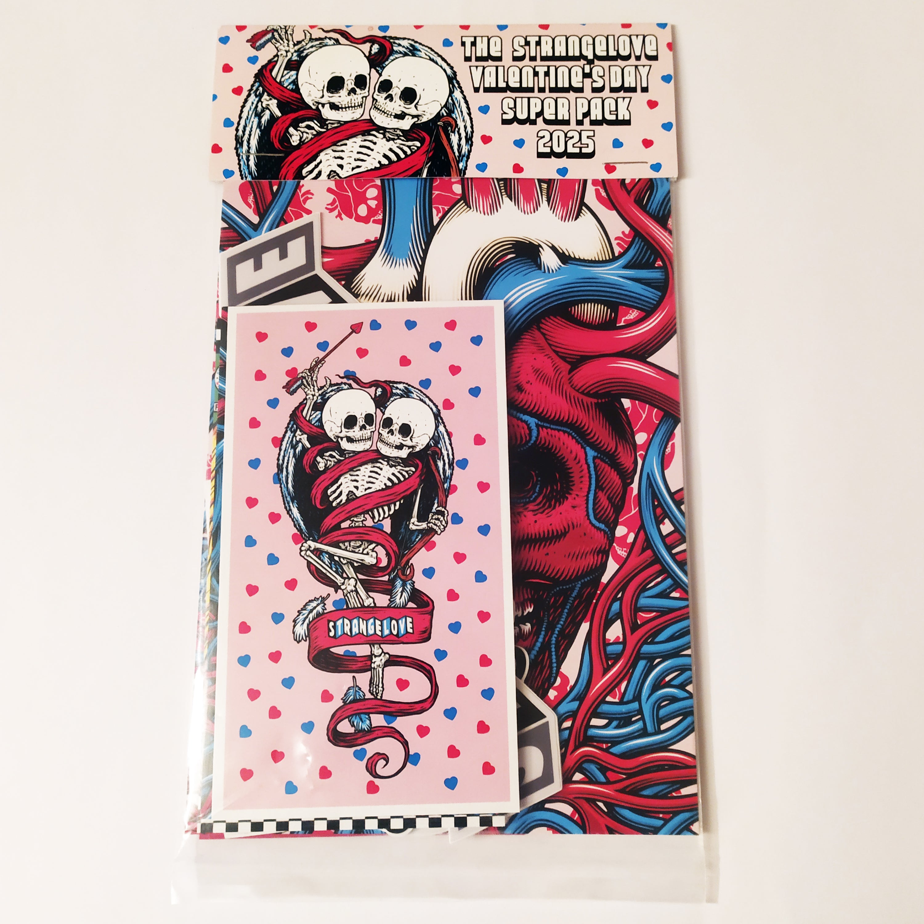 StrangeLove Valentine's Day Skate Sticker Pack 2025 - SkateboardStickers.com