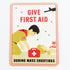 StrangeLove Skate Sticker - "Give First Aid During Mass Shootings"