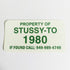 Stussy Skate Sticker - SkateboardStickers.com