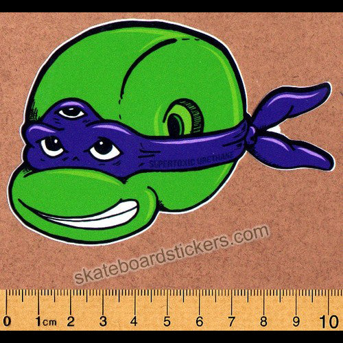 Super Toxic Urethane - Ninja Turtles Skateboard Sticker - SkateboardStickers.com