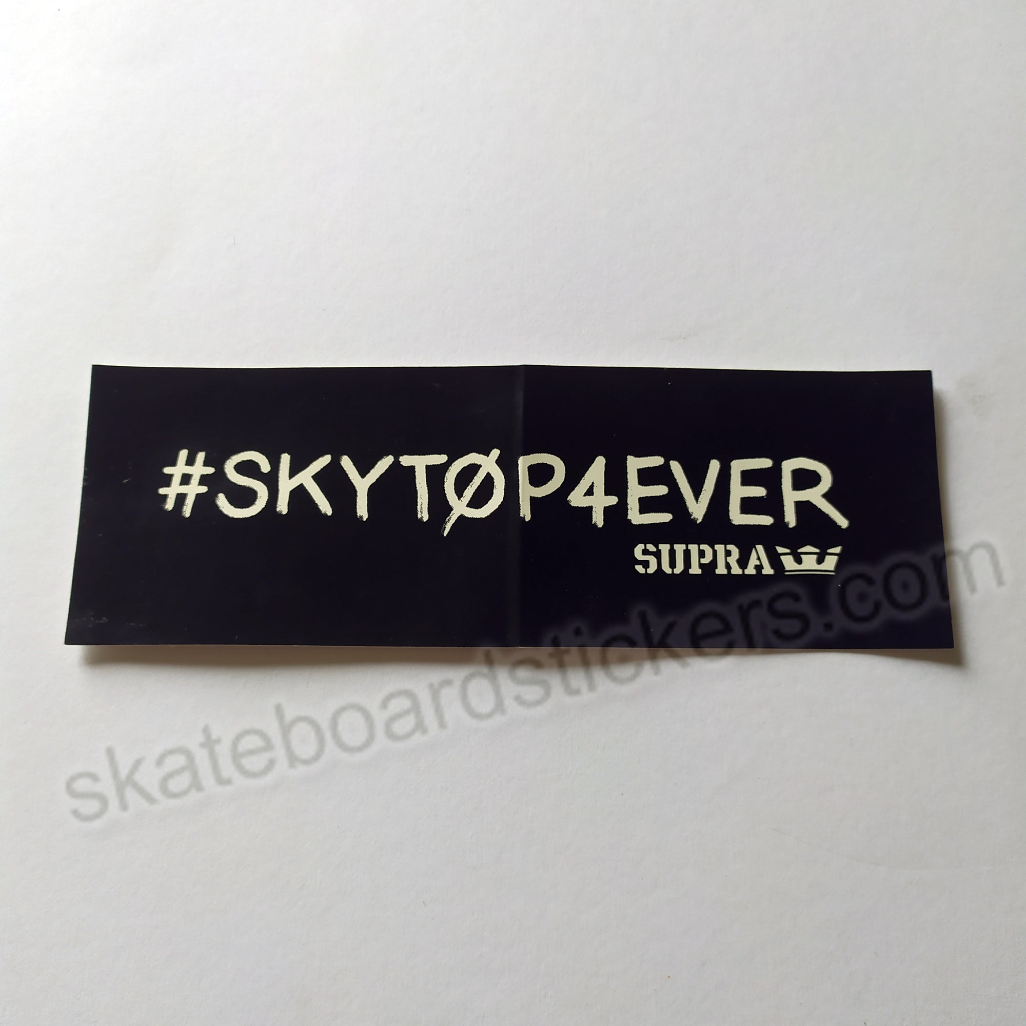Supra Footwear Skateboard Sticker #skytop4ever - SkateboardStickers.com