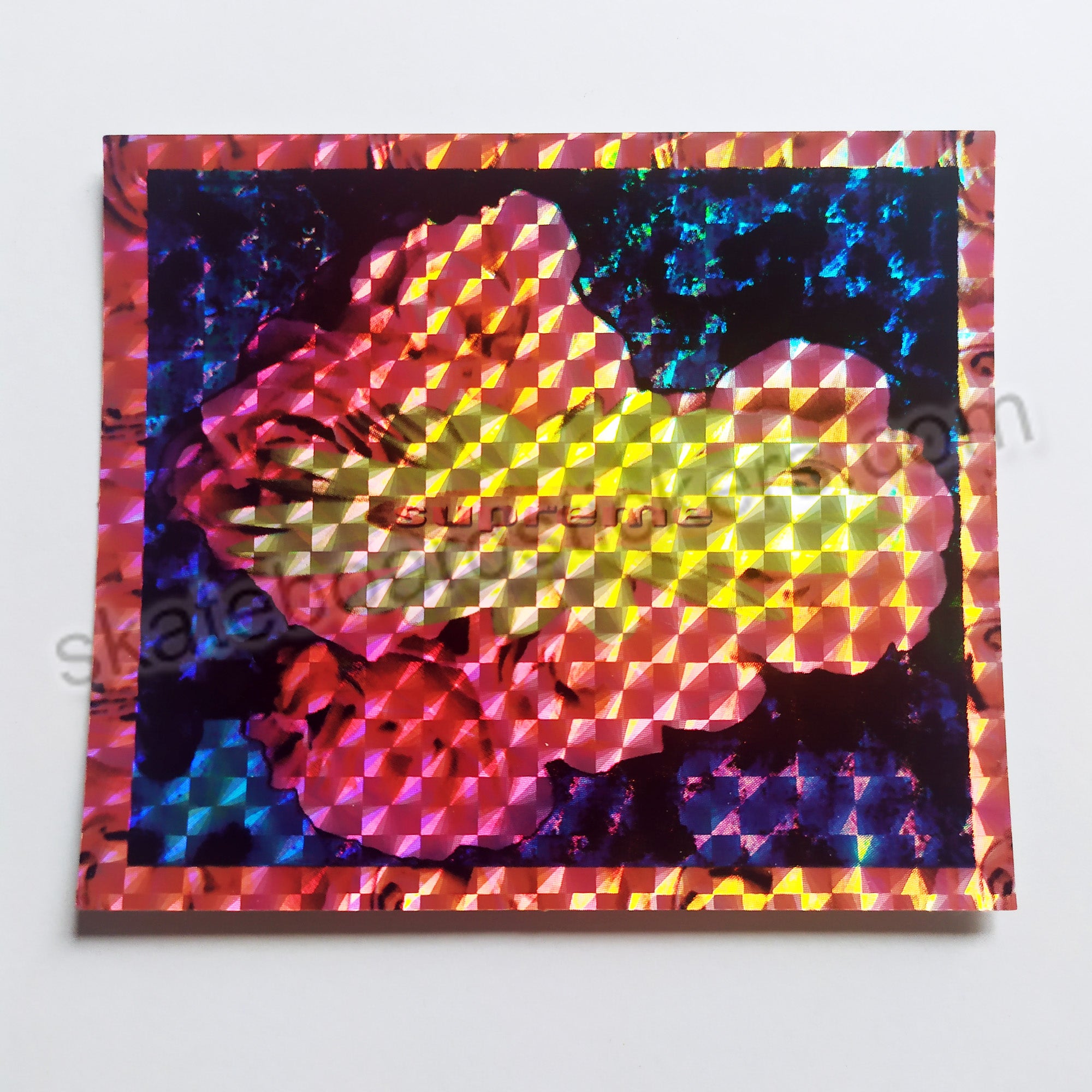Supreme Clothing Skate Sticker - Holographic - SkateboardStickers.com