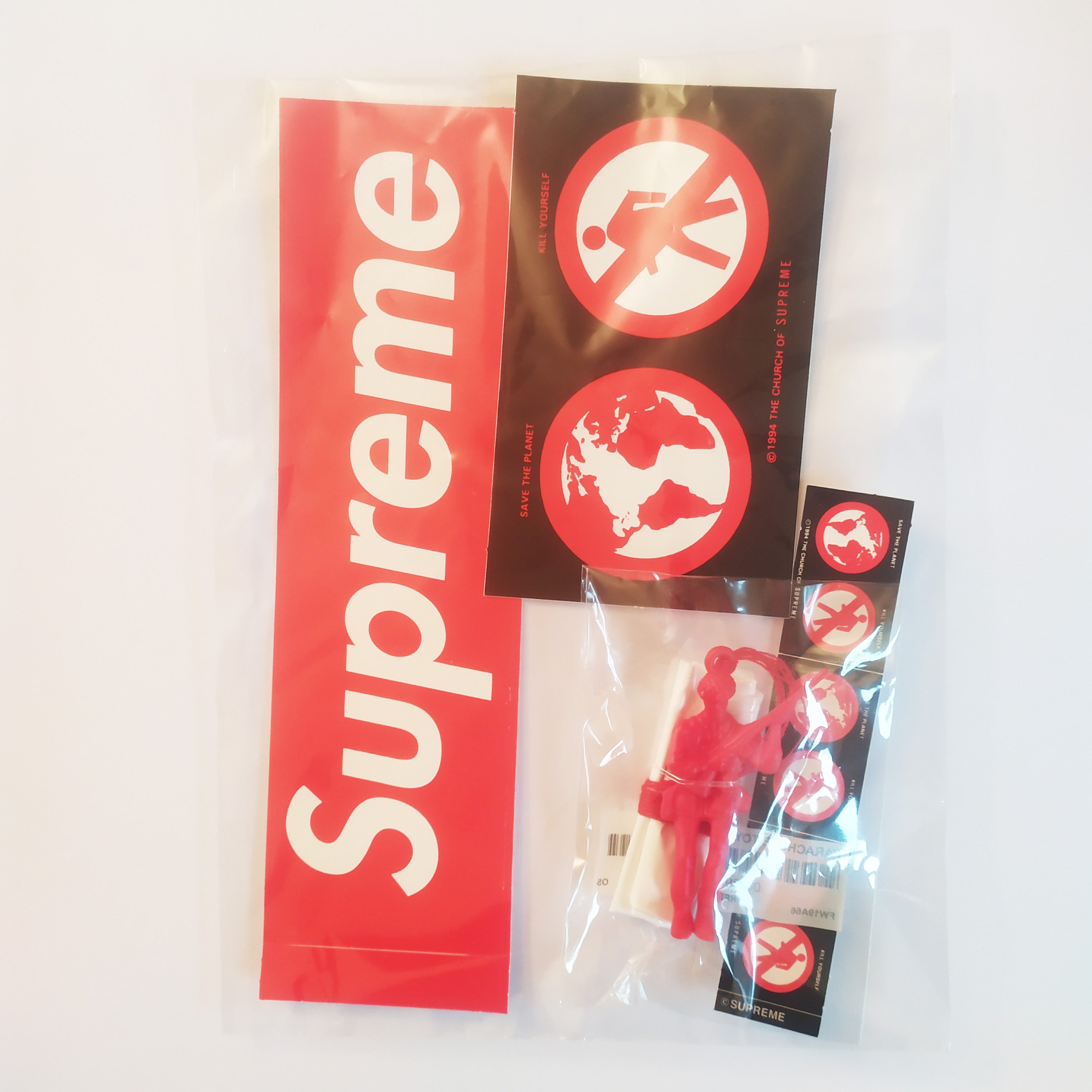 Supreme Sticker Pack Including Parachute Toy