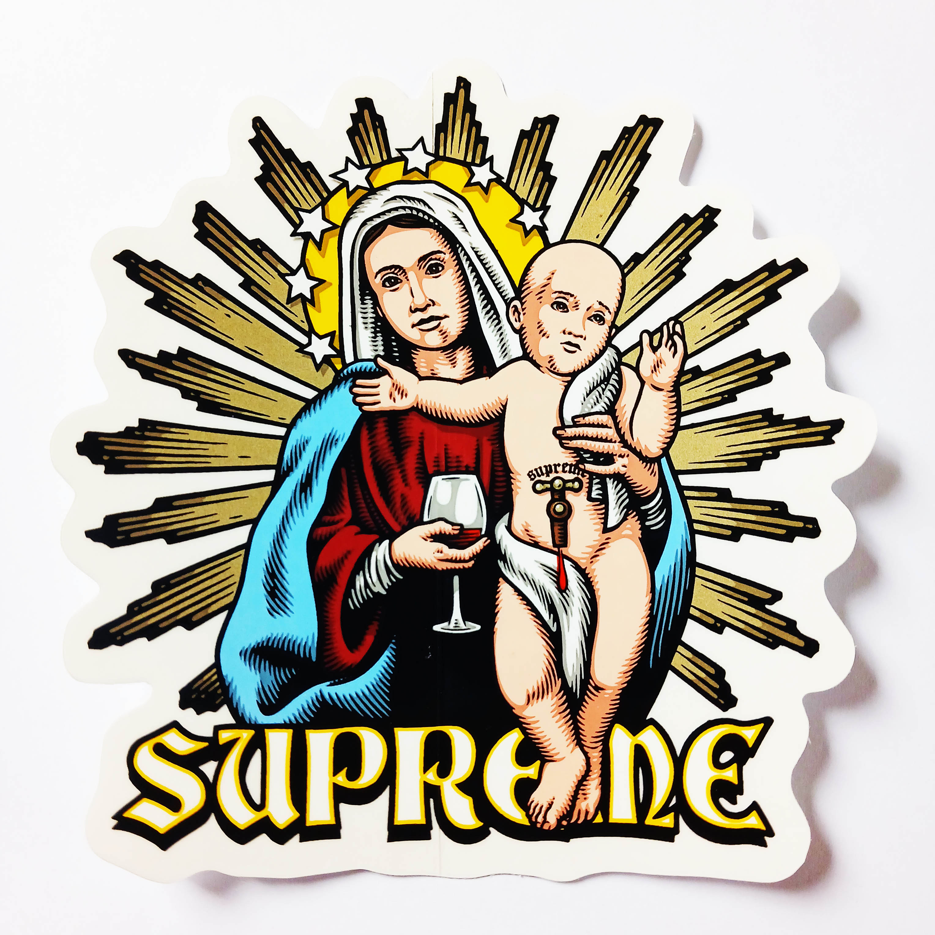 Supreme Clothing Skateboard Sticker - SkateboardStickers.com