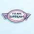 Supreme Clothing "Team Supream" Skateboard Sticker - SkateboardStickers.com