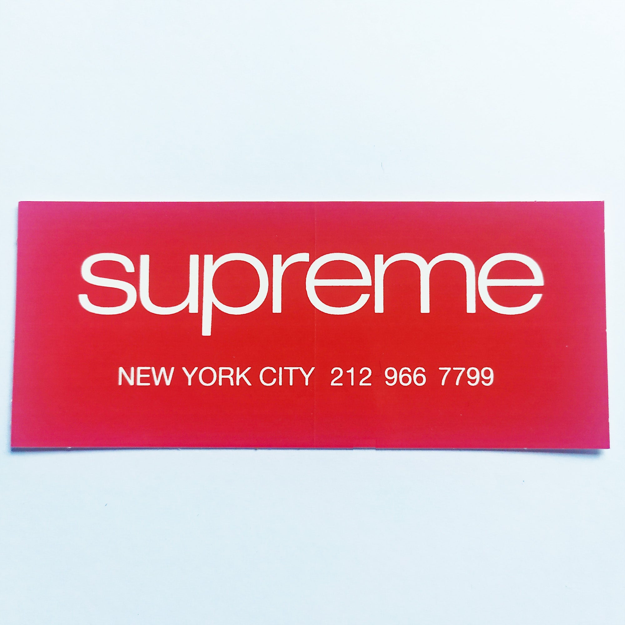 Supreme "New York City" Skateboard Sticker - SkateboardStickers.com