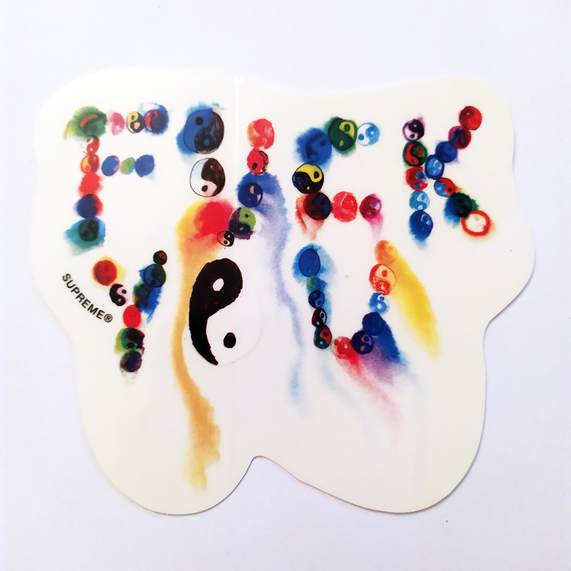 Supreme Clothing "F@ck You" Skateboard Sticker - SkateboardStickers.com