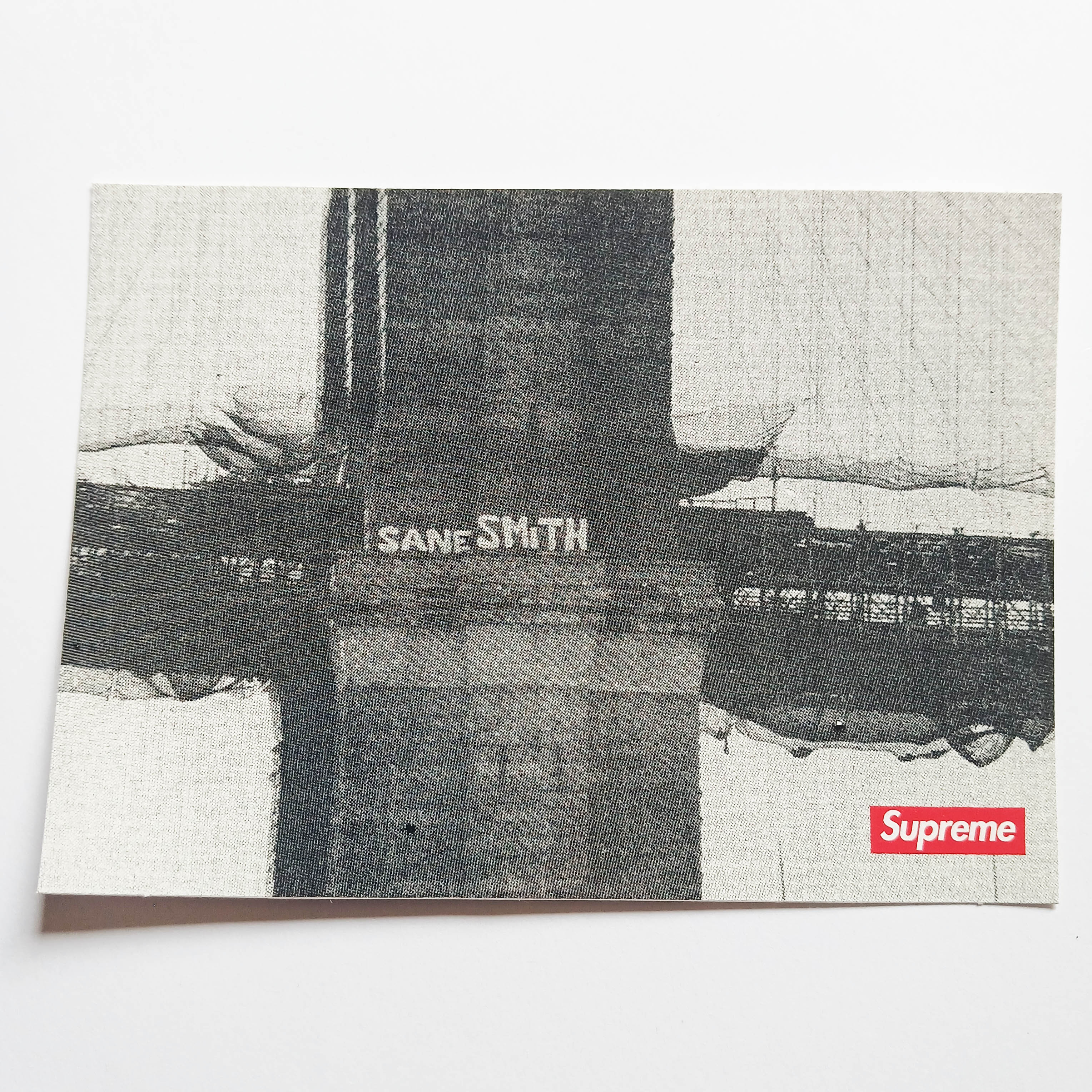 Supreme Clothing Skateboard Sticker - Sane Smith - SkateboardStickers.com