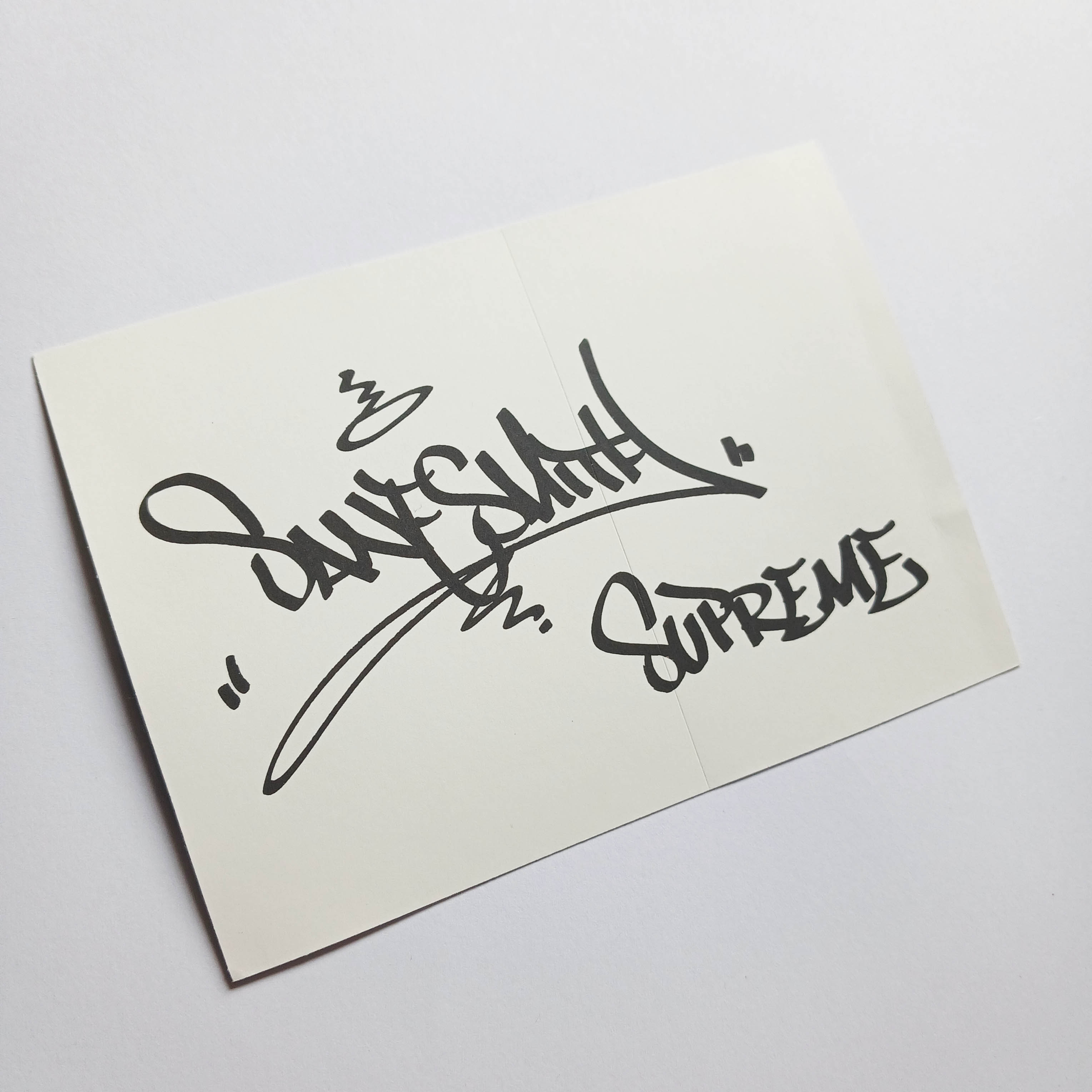 Supreme Clothing Skateboard Sticker - Sane Smith - SkateboardStickers.com