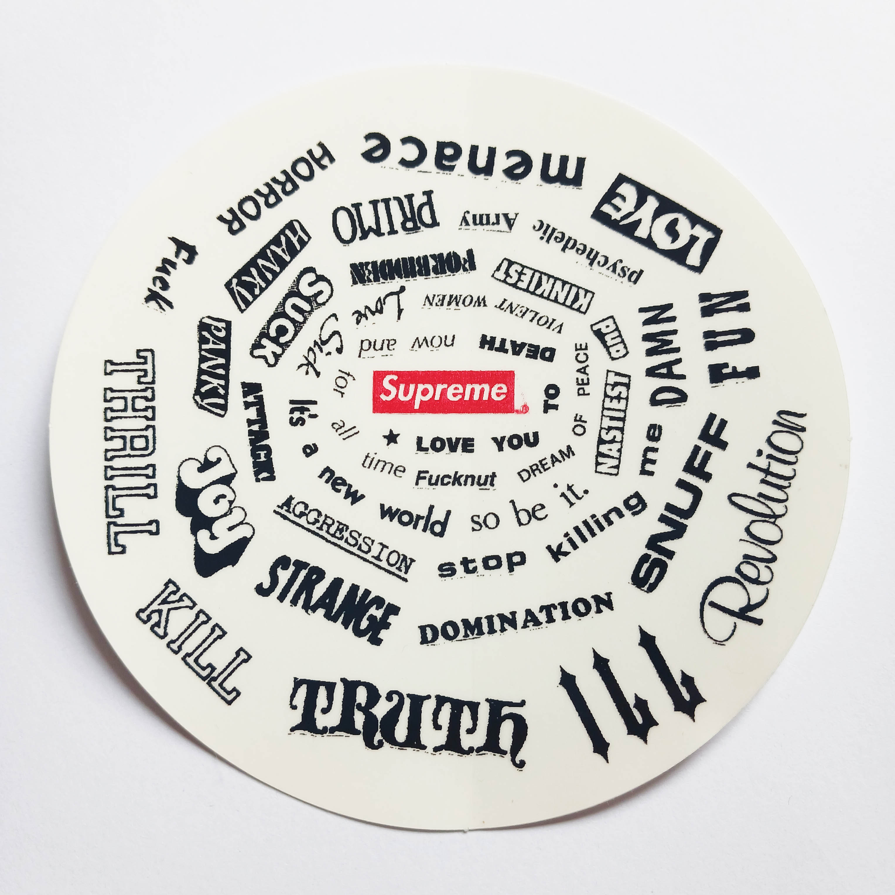 Supreme Clothing Skateboard Sticker - SkateboardStickers.com