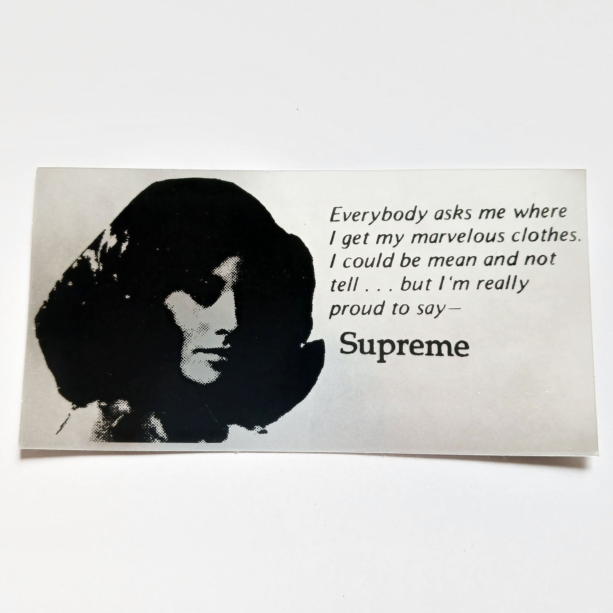 Supreme Clothing Skateboard Sticker