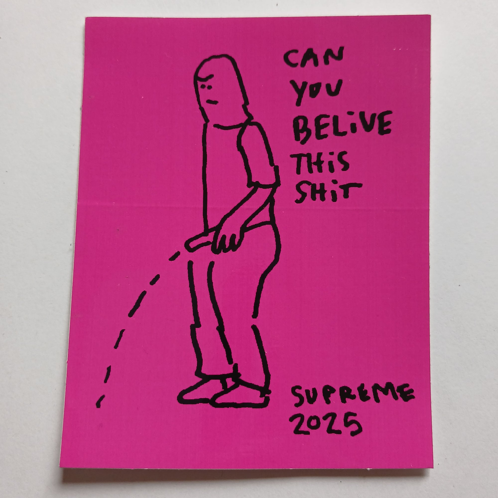 Supreme Clothing Skateboard Sticker