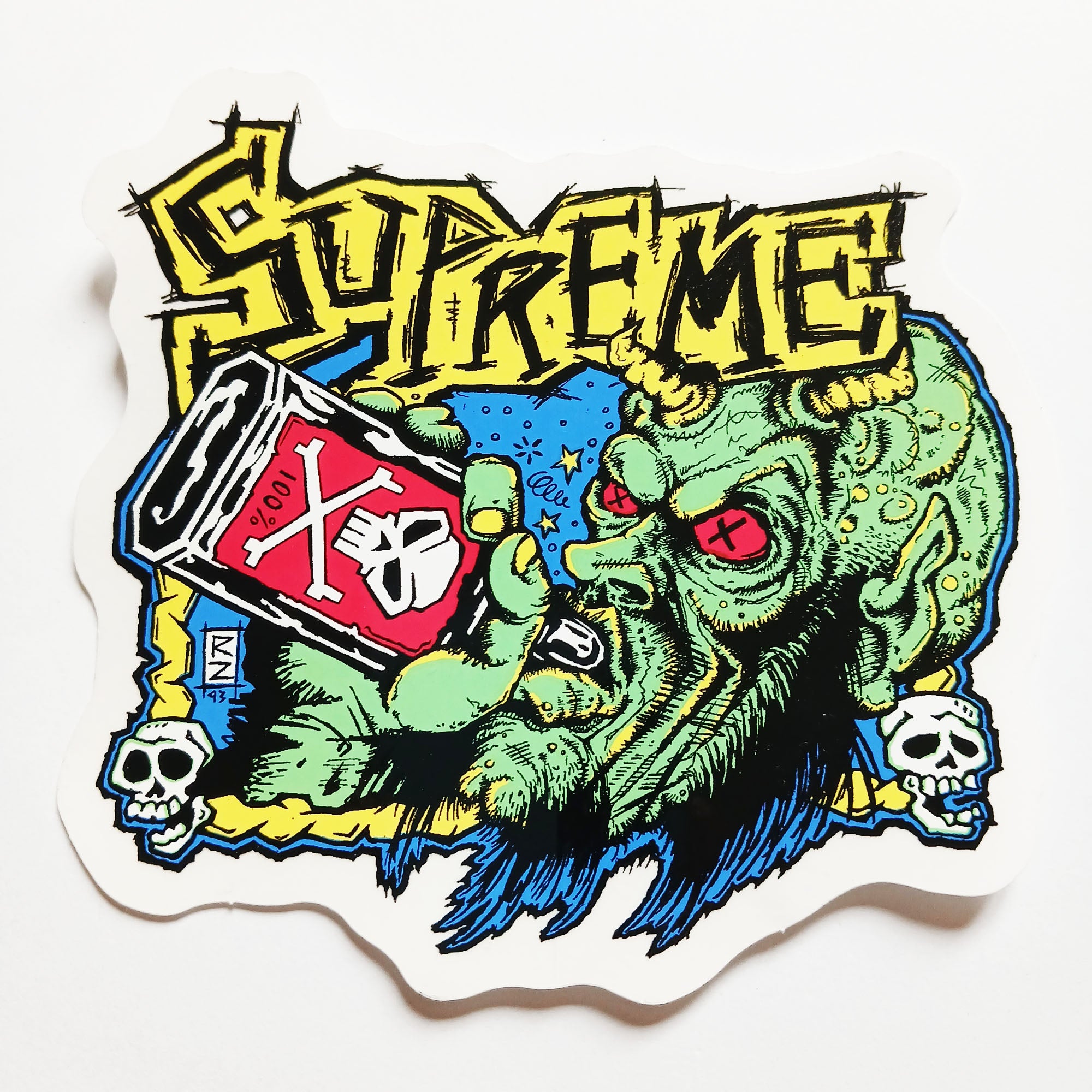 Supreme Clothing Skateboard Sticker
